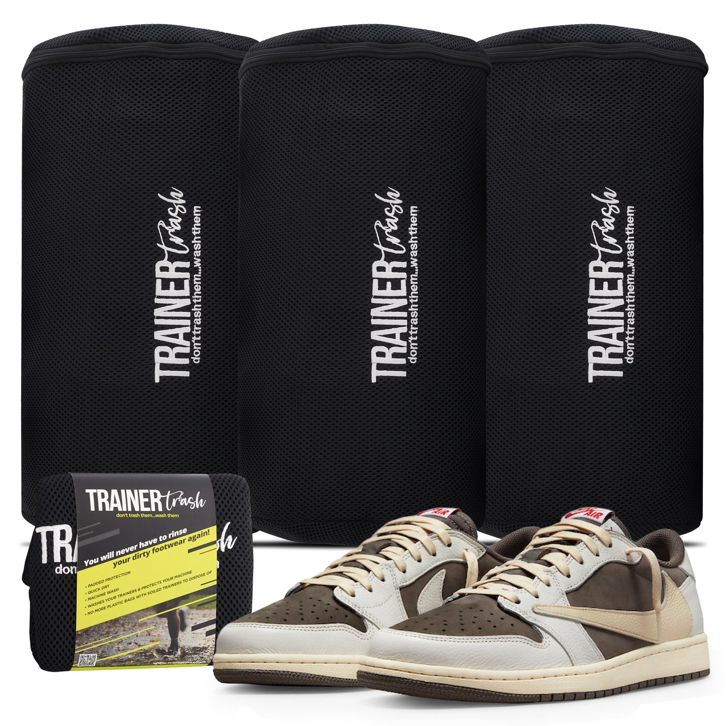 Trainer Trash Washbags Triple Pack