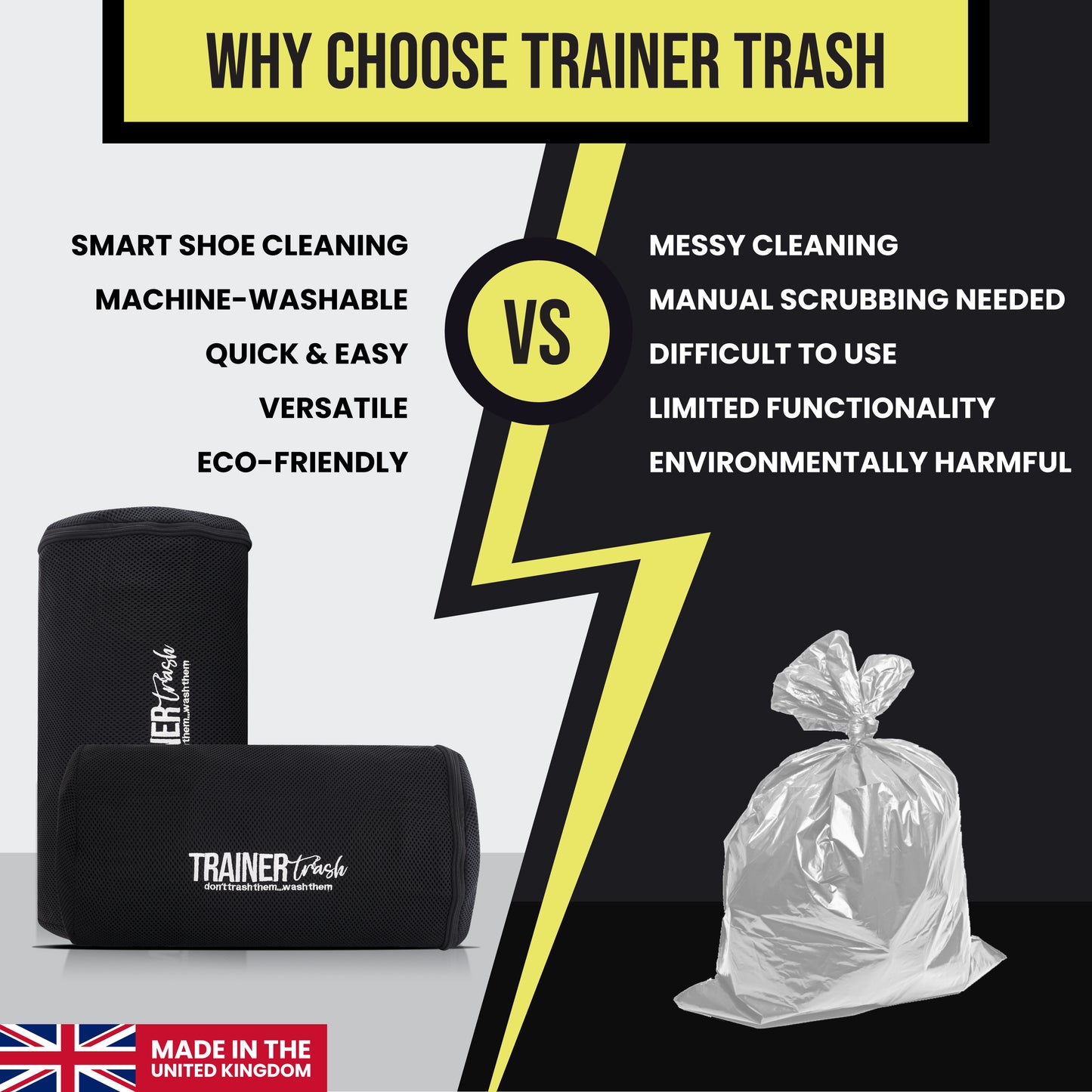 Trainer Trash Washbags Double Pack